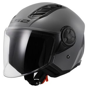 קסדת 3/4 אל אס 2 אפור מבריק - LS2 AIRFLOW 2