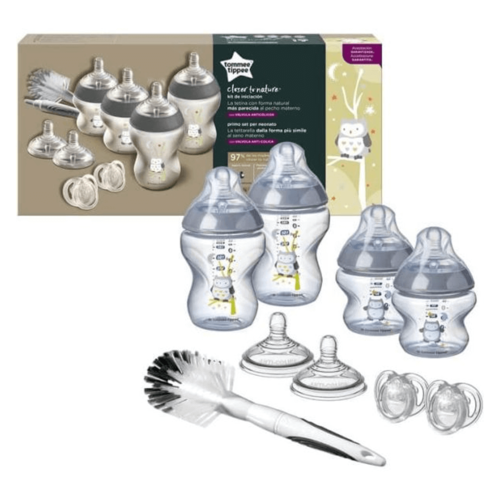 סט ניובורן ינשוף טומי טיפי - Tommee Tippee CTN New Born Bottle Kit Ollie