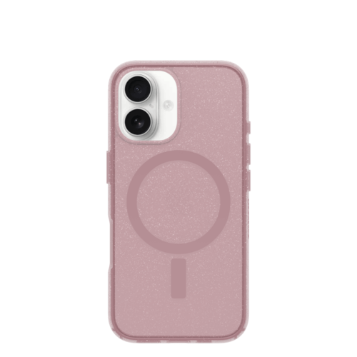 כיסוי לטלפון OtterBox Symmetry MagSafe Iphone 16, ורוד מנצנץ