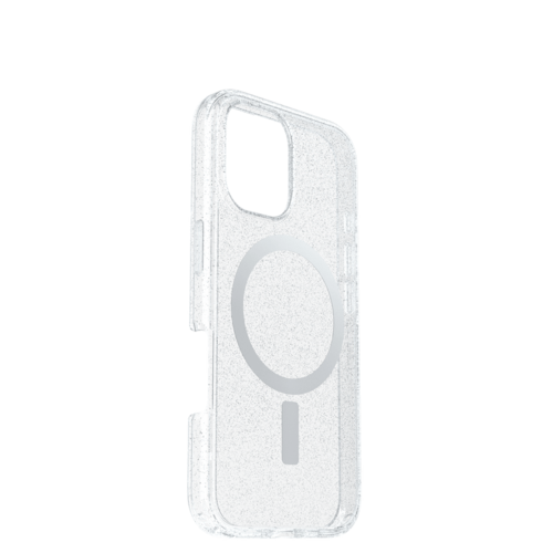 כיסוי לטלפון OtterBox Symmetry MagSafe Iphone 16, שקוף מנצנץ