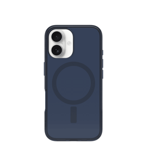 כיסוי לטלפון OtterBox Symmetry MagSafe Iphone 16, כחול שקוף