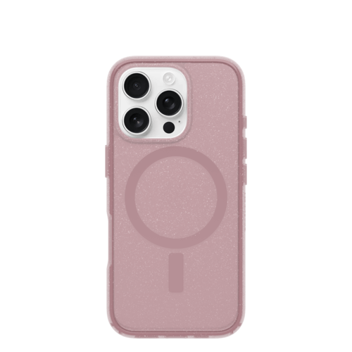 כיסוי לטלפון OtterBox Symmetry MagSafe Iphone 16 Pro, ורוד מנצנץ