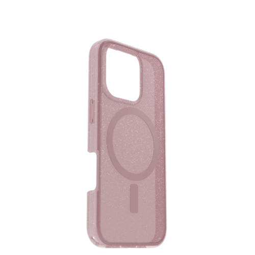 כיסוי לטלפון OtterBox Symmetry MagSafe Iphone 16 Pro, ורוד מנצנץ