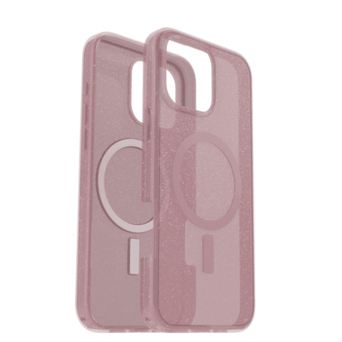 כיסוי לטלפון OtterBox Symmetry MagSafe Iphone 16 Pro Max, ורוד מנצנץ