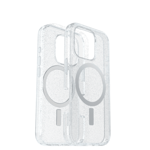 כיסוי לטלפון OtterBox Symmetry MagSafe Iphone 16 Pro, שקוף מנצנץ