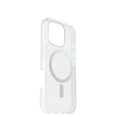 כיסוי לטלפון OtterBox Symmetry MagSafe Iphone 16 Pro, שקוף מנצנץ