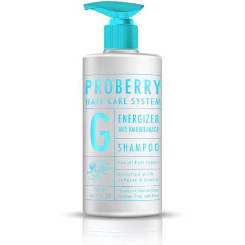 פרוברי שמפו אנרג`יזר ללא מלחים משקם PROBERRY  לשיער נגד שבירה פרוברי 750 מ