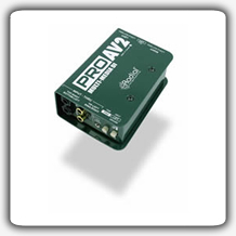 קופסת DI דו ערוצי פאסיבי Radial ProAV2