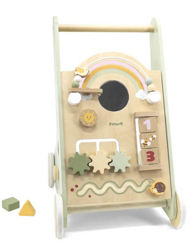 הליכון מעוצב מעץ מלא עם משחקים PolarB