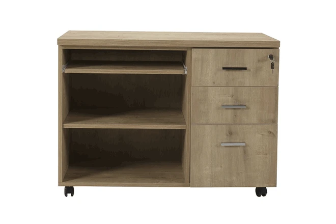 ארונית משרדית 3 מגירות ו3 תאי איחסון Motto Etagere