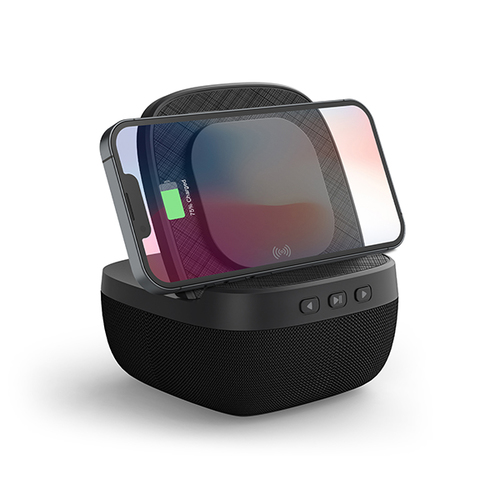 מעמד טעינה אלחוטי 15W משולב עם רמקול Bluetooth איכותי 5W