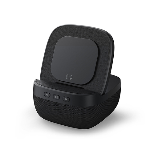 מעמד טעינה אלחוטי 15W משולב עם רמקול Bluetooth איכותי 5W