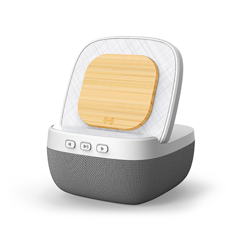 מעמד טעינה אלחוטי 15W משולב עם רמקול Bluetooth איכותי 5W