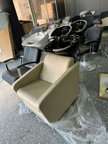 כיור חפיפה למספרה שמנת (רגלית נפתחת) דגם BH-P32979