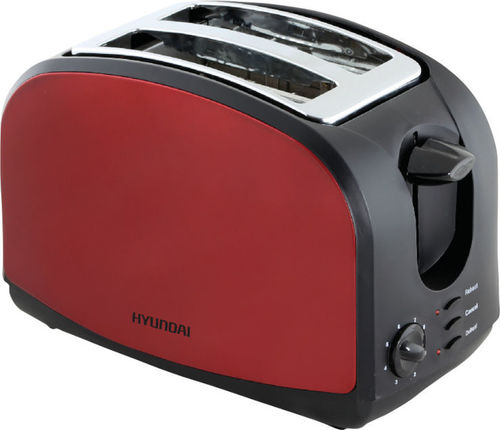 מצנם ל-2 פרוסות יונדאי 900W כסוף /אדום AT-203 