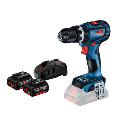 סט מברגה/מקדחה רוטטת נטענת 18V דגם BOSCH GSB 18V-90C