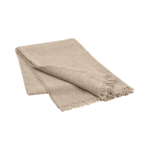 כרבולית קרם מצמר בשילוב קשמיר THROW merino