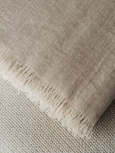 כרבולית קרם מצמר בשילוב קשמיר THROW merino