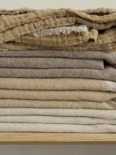 כרבולית חומה צמר בשילוב קשמיר THROW merino