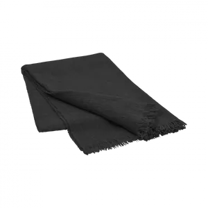 כרבולית אפור פחם צמר בשילוב קשמיר THROW merino