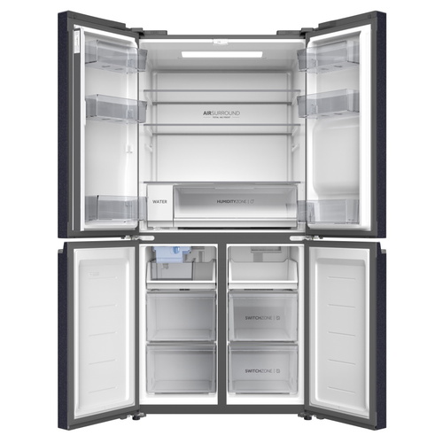  מקרר 4 דלתות HAIER 504L דגם HRF-5800BS שחור