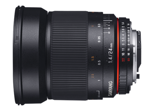 עדשה Samyang 24mm F1.4 AS UMC AE Canon