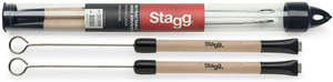 זוג מברשות עם ידית עץ STAGG SBRU20-WM