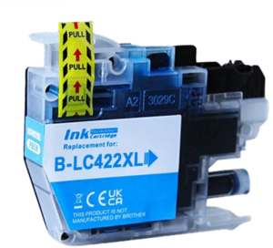 ראש דיו כחול תואם Brother LC422XLC