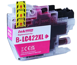 ראש דיו אדום תואם Brother LC422XLM