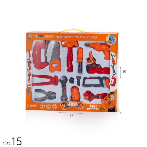 סט 15 כלי עבודה בקופסא