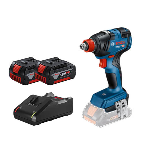 סט מברגת אימפקט נטענת 18V דגם BOSCH GDX 18V-200