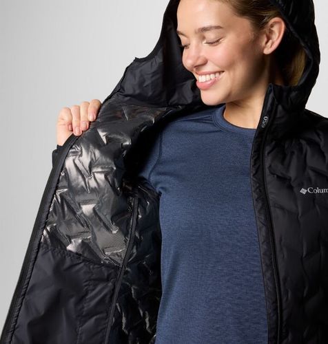 מעיל פוך שחור לנשים DELTA RIDGE II DOWN HOOD JKT W black מבית Columbia
