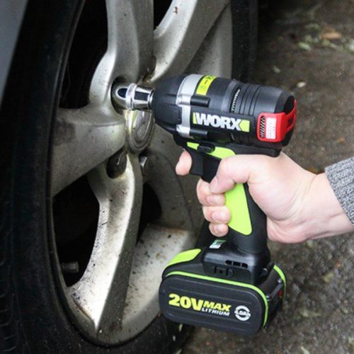 מברגת מפתח בוקסה 1/2 20V (N/M) 500 מקצועית WU289.99 + שתי סוללות WORX 