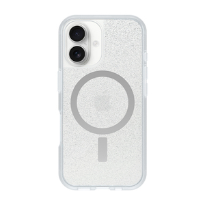 כיסוי לאייפון 16 תומך MagSafe שקוף נצנצים OtterBox React