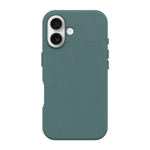 כיסוי לאייפון 16 תומך MagSafe עור טבעוני ירוק OtterBox Symmetry Cactus
