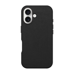 כיסוי לאייפון 16 תומך MagSafe עור טבעוני שחור OtterBox Symmetry Cactus
