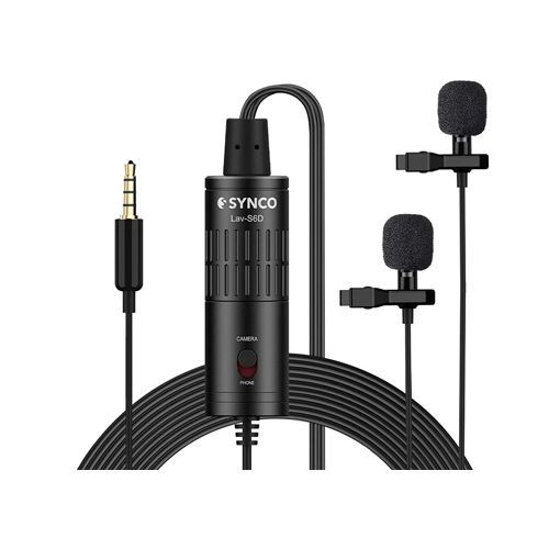 מיקרופון עניבה כפול Synco Lav-S6D