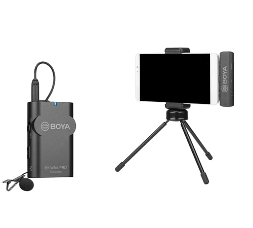 מיקרופון דש אלחוטי לסמארטפון Boya BY-WM4 PRO-K5