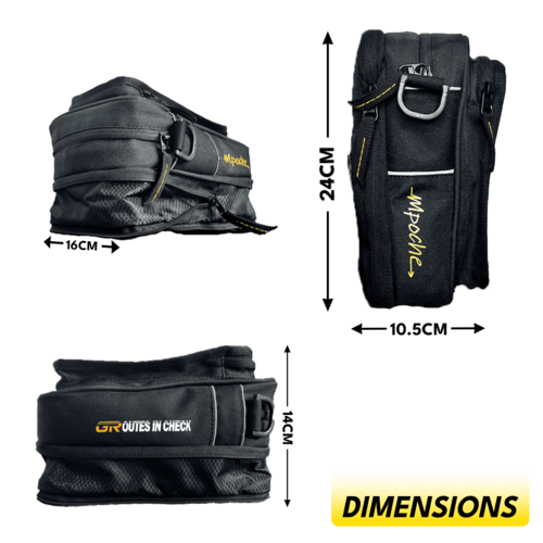 תיק מגנטי למיכל דלק - GOLDEN RIDERS MPOCHE V2 2.5L