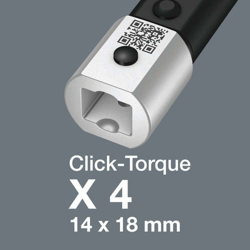 מפתח מומנט קליק טורק X 4 למפתח פתוח 40-200 Nm
