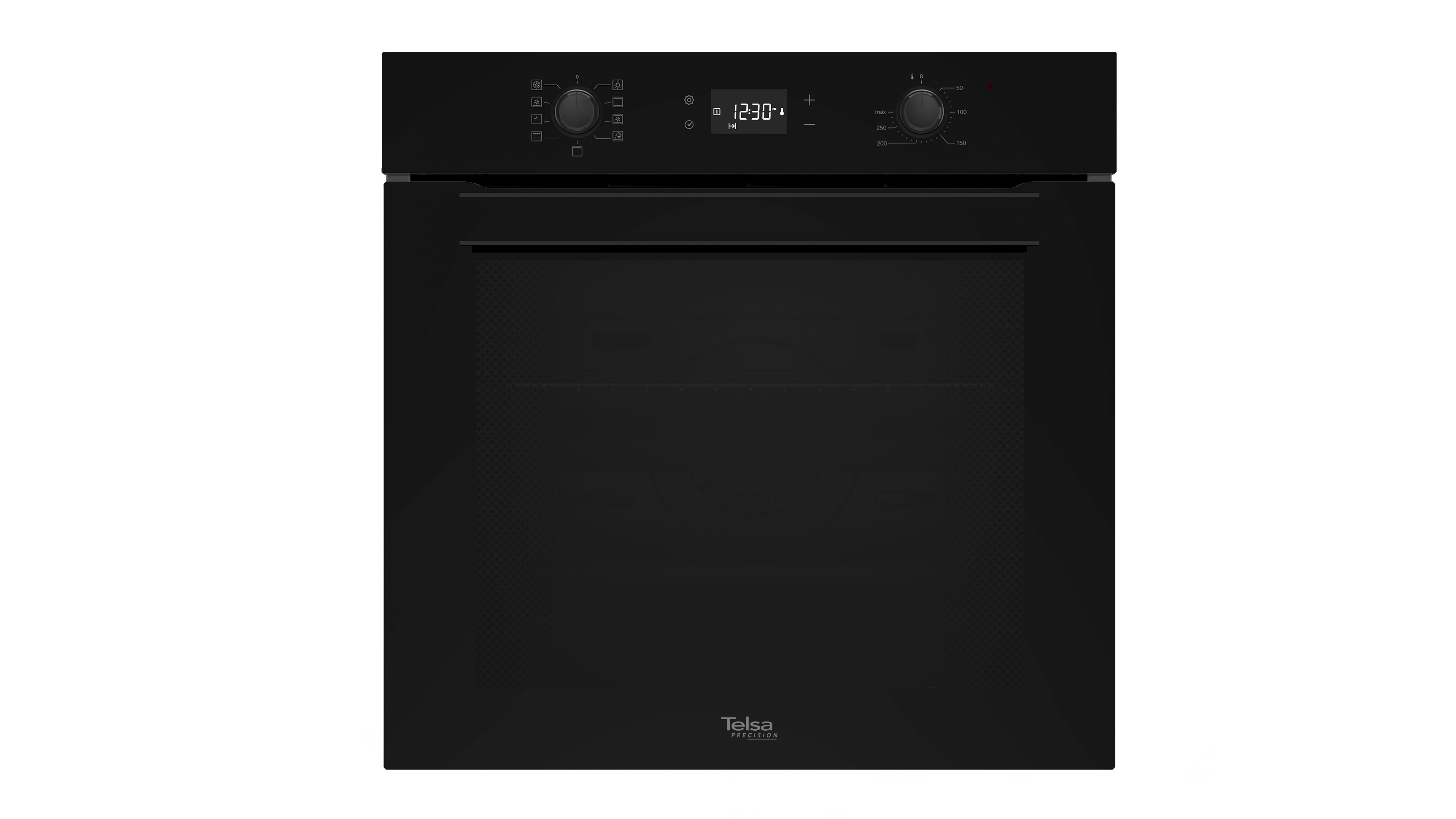 תנור בנוי TELSA precision -דגם TSBI7500-BKG זכוכית שחורה טלסה