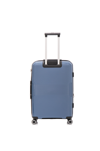 SWISS TRAVEL מזוודה עליה למטוס 20 אינץ קשיחה פוליפופילן כחולה Travel club