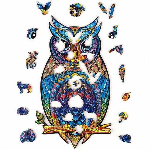 פאזל עץ Unidragon בצורות מיוחדות Charming Owl size S