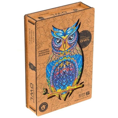 פאזל עץ Unidragon בצורות מיוחדות Charming Owl size S