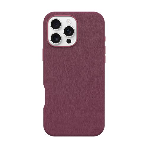 כיסוי לאייפון 16 פרו תומך MagSafe עור טבעוני ורוד OtterBox Symmetry Cactus