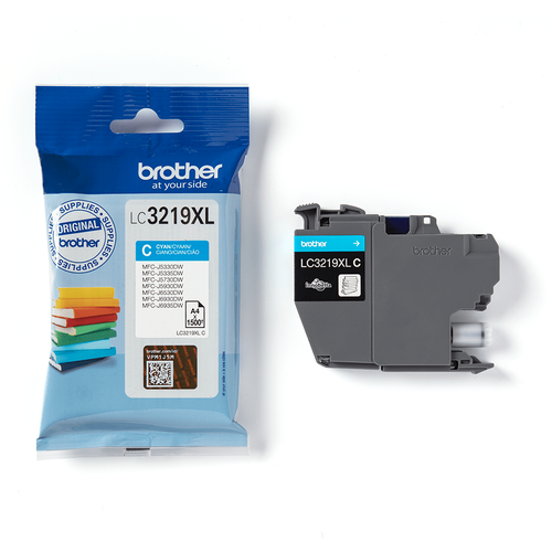 ראש דיו כחול ברדר Brother LC-3219XL Cyan - מקורי