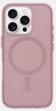 מגן אייפון iPhone 16 Pro Max OtterBox Symmetry MagSafe שקוף ורוד נצנצים