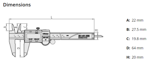 קליבר דיגיטלי 300 מ
