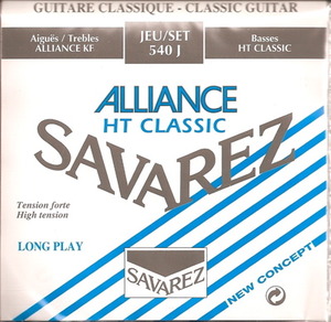 Savarez 540 R Alliance HT Classic Classical Guitar Strings High Tension