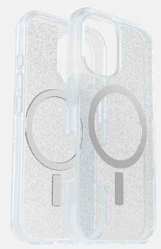 כיסוי נצנצים אייפון iPhone 16 Pro OtterBox React MagSafe Stardust שקוף נצנץ